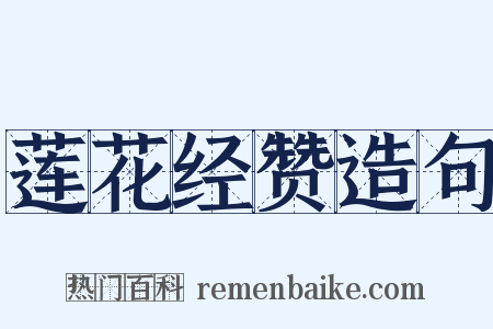 莲花经赞造句是什么意思的图片